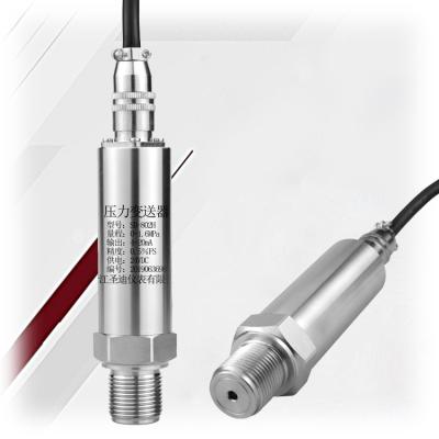 China Water Pressure Sensor -0.1-60MPa Output 5v/10v Aviation Plug Stainless Steel Housing zu verkaufen