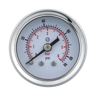 China CE Approved Y40Z 10 Bar Thread ZG1/8 Hydraulic Oxygen Pressure Gauge for Oxygen Tanks for sale