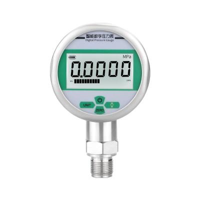 China 304ss 0.5% Precise Digital Water Pressure Meter Pressure Gauge 80mm Battery Powered zu verkaufen