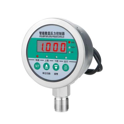 China 80 mm volledig roestvrij staal Hydraulische manometer Digitale schakelaar Intelligente drukmeter Te koop