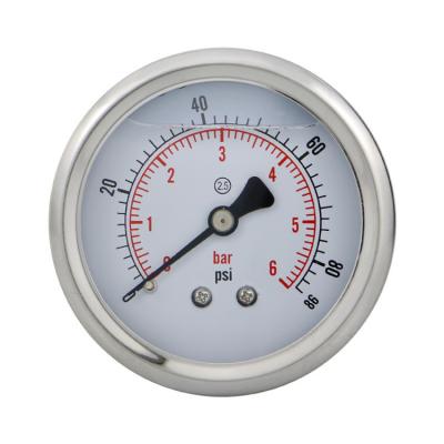 Chine Origin 60mm Liquid Filled Pressure Gauge with 1/4 Thread Connection and 2.5 Precision à vendre