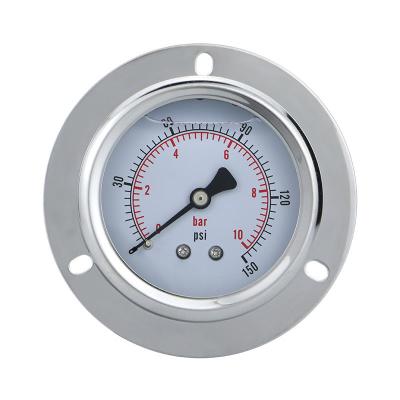 China 60 mm achterste aansluiting Flanged Water Gas Hydraulische drukmeter Manometer voor uw Te koop