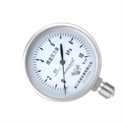 China YE75BF 76mm Nominal Diameter Overvoltage Protection All Stainless Steel Pressure Gauge for sale