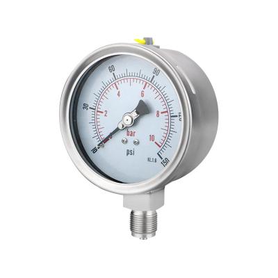 China Customized 3/8 Thread High Pressure Gauge with Complete Stainless Steel Construction for sale