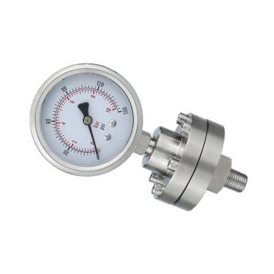 China 3/8 Thread Diaphragm Pressure Gauges for Excellent Stainless Steel Water Pressure Meter for sale