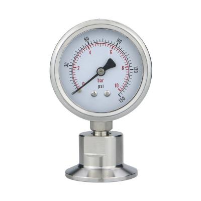 China 62.5mm Diafragma Industriële manometer Precisie 2,5% Hydraulische drukmeter Te koop