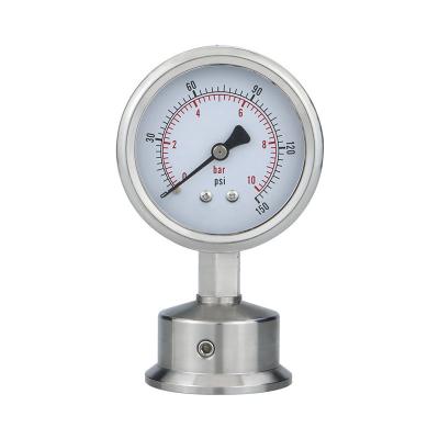 China YTP60BF 62 mm aangepaste industriële pressiemeter voor vloeibare gassen Te koop