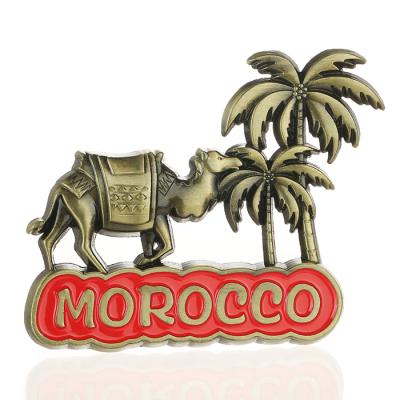 China Customized Animal Wholesale Price Metal Morocco Souvenir Fridge Magnet for sale