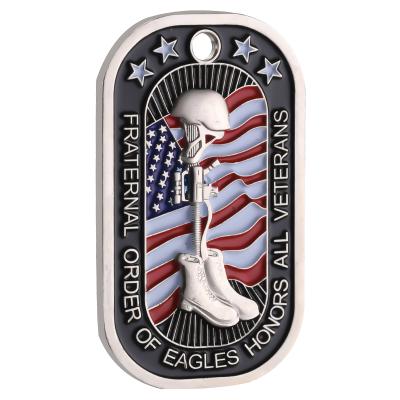 China China Silver Plate Honors Our Veterans Challenge Fraternal Order of Eagles Coin Coin for sale