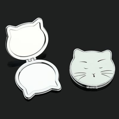 China Gifts Cat Shape Cartoon Compact Mirror Wedding Mirror High Quality Product Well for sale