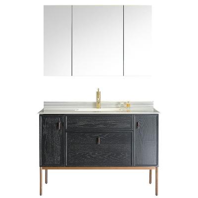 China Modern Chinese Modern French Antique Sink Bathroom Vanity Cabinet Funiture for sale