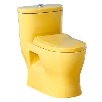 China Double-flow European Kindergarten Wc Yellow Color Baby Toilet Bowl For Children for sale