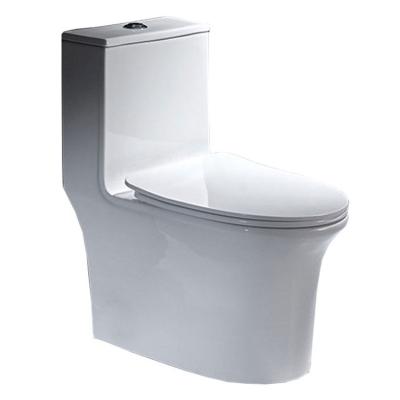 China New Design Double-Flow Bathroom Ceramic Commode Sanitary Ware One Piece Siphonic Toilet for sale