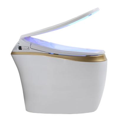 China Automatic Operation Bathroom Bite Wc Intelligent Electronic Toilet Cleaning One-piece Intelligent Toilet Bidet for sale