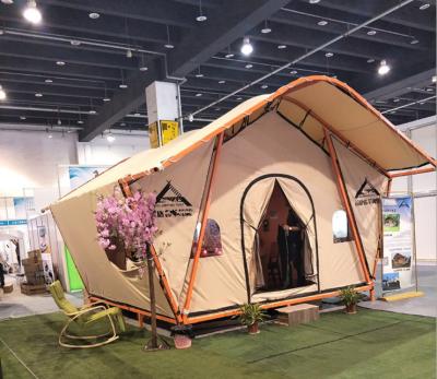 China Luxury waterproof canvas glamping tent for sale for sale