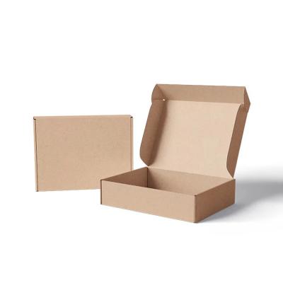 China Brown paper cardboard mailer corrugated box care product package mailer custom packaging box mailer craft paper boxes for sale