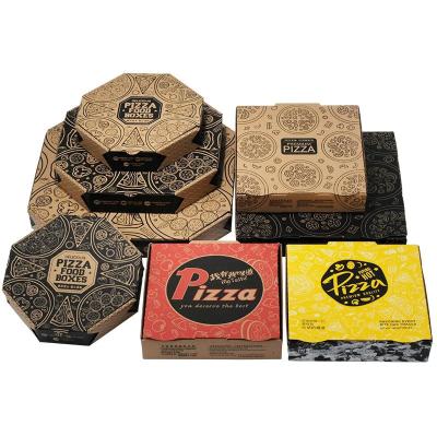 China 14 16 18 polegadas caixa de armazenamento personalizada eco-friendly pacote takeaway de qualidade alimentar caixa de pizza de papelão ondulado com logotipo à venda