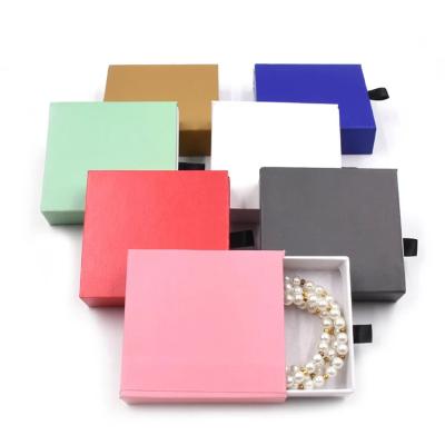 China Custom Logo Packaging No scratched Effect Paper Drawer Boxes Jewelry Necklace Watch Jewelry Packaging Box for sale