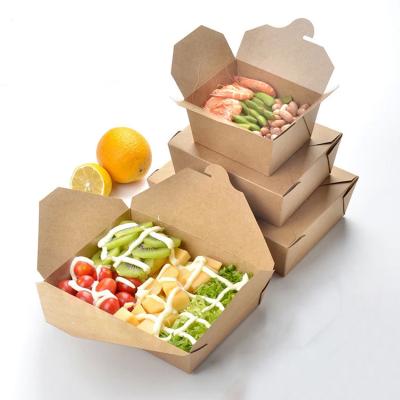 China Contenedor desechable para llevar, caja de almuerzo, embalaje de pasta, caja de entrega de comida rápida. en venta