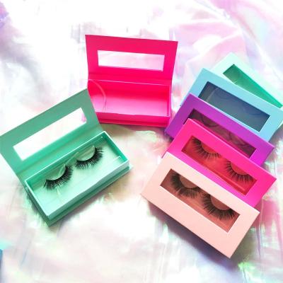 China Customized Eyelash Boxes Vendor Packaging Box Eyelash Private Label Pink Magnetic Lash Box for sale