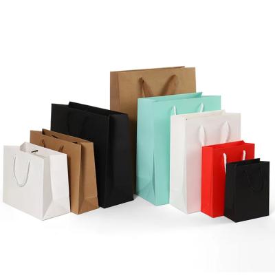 China Alibaba China Blank Paper Bags Flat Pink Kraft Shopper Paper Bags Libanon Klein wit glanzend papieren zak met handvat Te koop