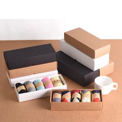 China Billige personalisierte Socken / Unterwäsche / Kleidung / Schuhe Verpackung Papierboxen für Socken zu verkaufen