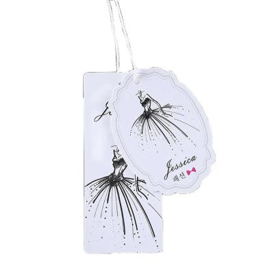 China Custom  paper tag clothing swing tags private label clothing digital price tags for sale