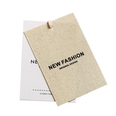 China Custom clothing tags high grade garment tags White cardboard blank hang tags for sale