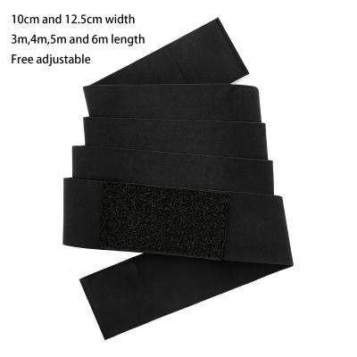 China Breathable 12.5cm Width Adjustable Latex Exercise Loop Band Trimmers Belt Latex Diet Belts Belly Wrap Waist Trainer With Buckle for sale