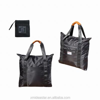 China Waterproof Collapsible Waterproof Durable Ribstop Travel Fleece Packing Bag Tote Bag For Promotion for sale