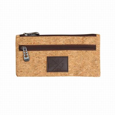 China Eco-Friendly Recycled Cork Pencil Bag Environmental Protection Clear Pouch for sale