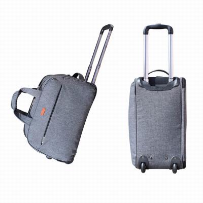 China Newest Durable Trolley Suitcase Cubed Tote Overnight Travel Luggage Bags Travel Bag With Wheels for sale