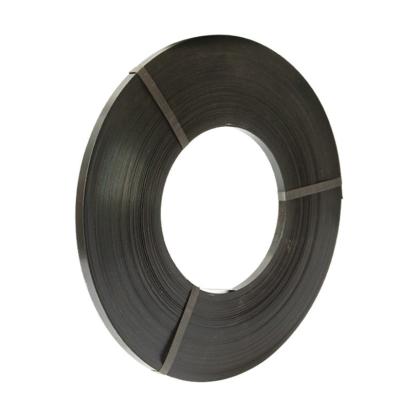 China Machine Packing 19mm Black Painted Steel Strapping Band For Packing Steel Bands for sale