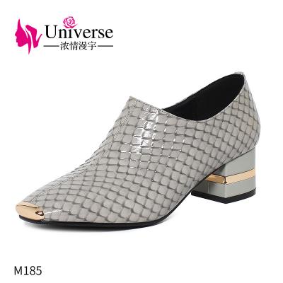 China M185 Fashion Anti-slippery Ankle Women Genuine Leather Boots Shoes Wholesale for sale