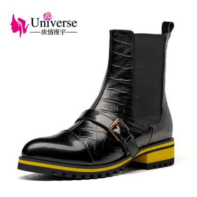 China Other E206 Low Heel Ankle Boots Fashion Women Chelsea Shoes for sale