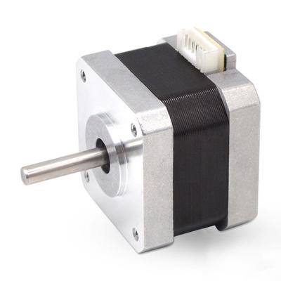 China Auto Product Factory Price 4 Thread 1.7A 0.4N.m 1.8 Degree Stepping 24V 12V Nema17 Hybrid Stepper Motor For 3D Printer CNC Engraver for sale