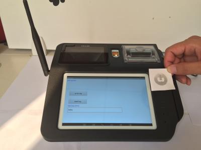 Китай 7 стержень POS андроида NFC дюйма, штрихкод просматривая системы платежей кредитной карточки NFC продается