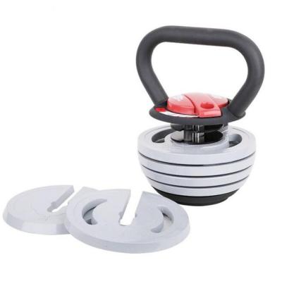 China Commercial Use 40LBS/18KGS Cast Iron Weight Barbell Dumbbell Set Competition Adjustable Kettlebell for sale