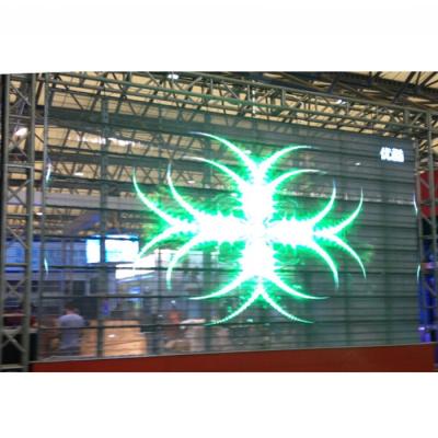 China IP43 Waterproof Transparent LED Curtain Screen P10 for Advertising Promotion for sale