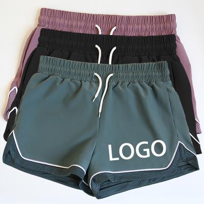 China New QUICK DRY Drawstring Shorts Custom Wholesale Women's QUICK DRY Summer Solid Casual Soft Color Elastic Running Shorts For Women for sale