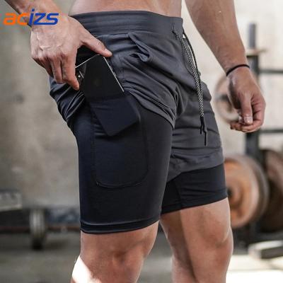 China Wholesale Anti Wrinkle Anti Wrinkle Pants Mesh Fitness Mens Gym Compression Workout Shorts With Pocket Jogging Breathable Men Short for sale