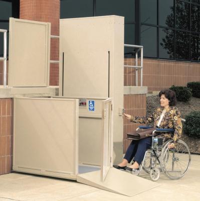 China Disabled/wheelchair lift to higher level floor. 3.2m Indoor Outdoor Vertical Platform Lift For Disabled for sale