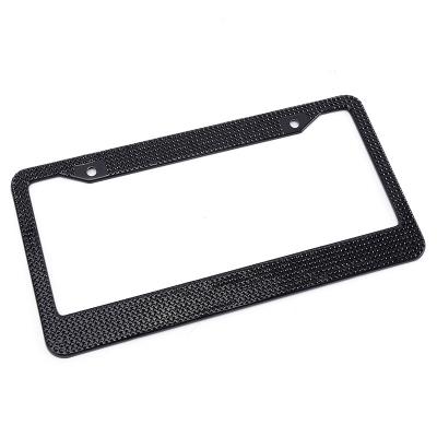 China Bling Bling Crystal Diamond Bling Crystal Rhinestone Stainless Steel License Plate Frame for sale