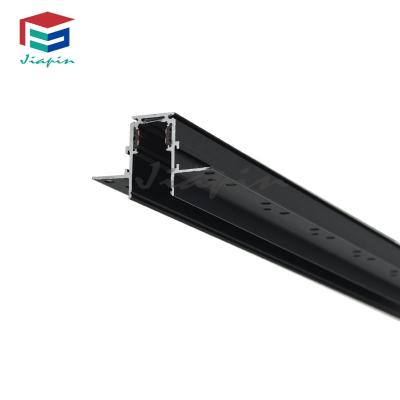 China 1M 2M 3M Modern Magnetic Track Light Frameless Embedded Wooden Magnetic Track Rail Plaster 20mm Panel 1M 2M 3M for sale