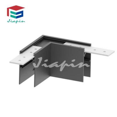 China Track Light 20mm Modern Magnetic Frameless Track Rail Corner Embedded Surface Mounted Connector / Cover for sale