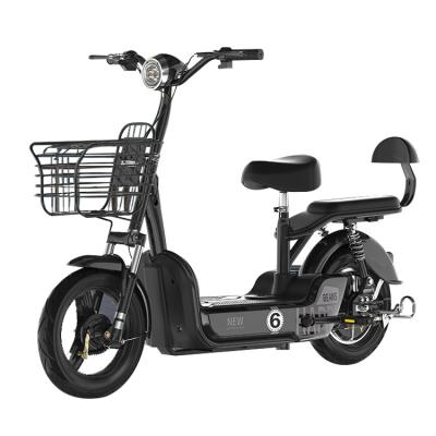 China Wholesale aluminum alloy low price best-selling city bicycle with basket electric new product electric bicycle with rear seat for sale