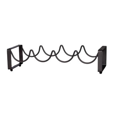 China Other Black And White Assemblable DIY Metal Iron Wine Bottle Holder Living Room Decor Display Storage Racks Home Bar Wine Rack for sale