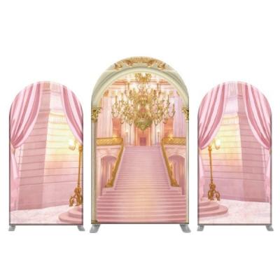 China Aluminum Alloy Wedding Portable Meeting Exhibition Fabrics Backdrop Wedding Party Event for sale