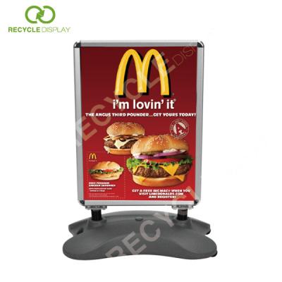 China High Quality Outdoor Plastic Base Poster Double Side Poster Display Sidewalk Sign Sidewalk Sign Yard Sign Holders for sale