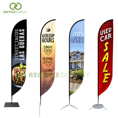 China FEATHER WINDLESS FLAG Outdoor HAIRDRESSER'S FLAG Outdoor Exhibition Advertising Sign Swooper Floating Banner for sale